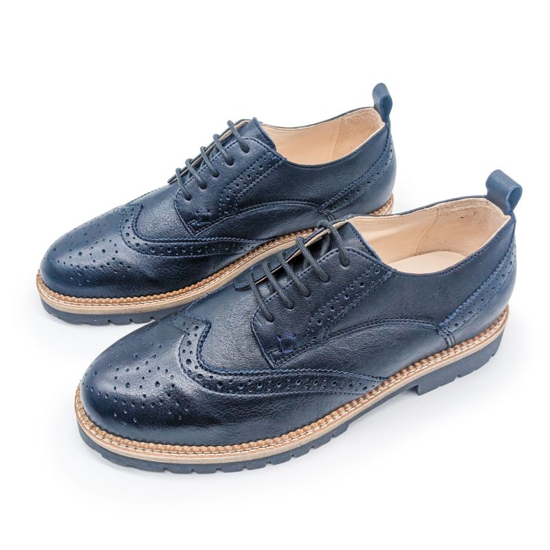 Derby Brogue - Angus - dunkelblau