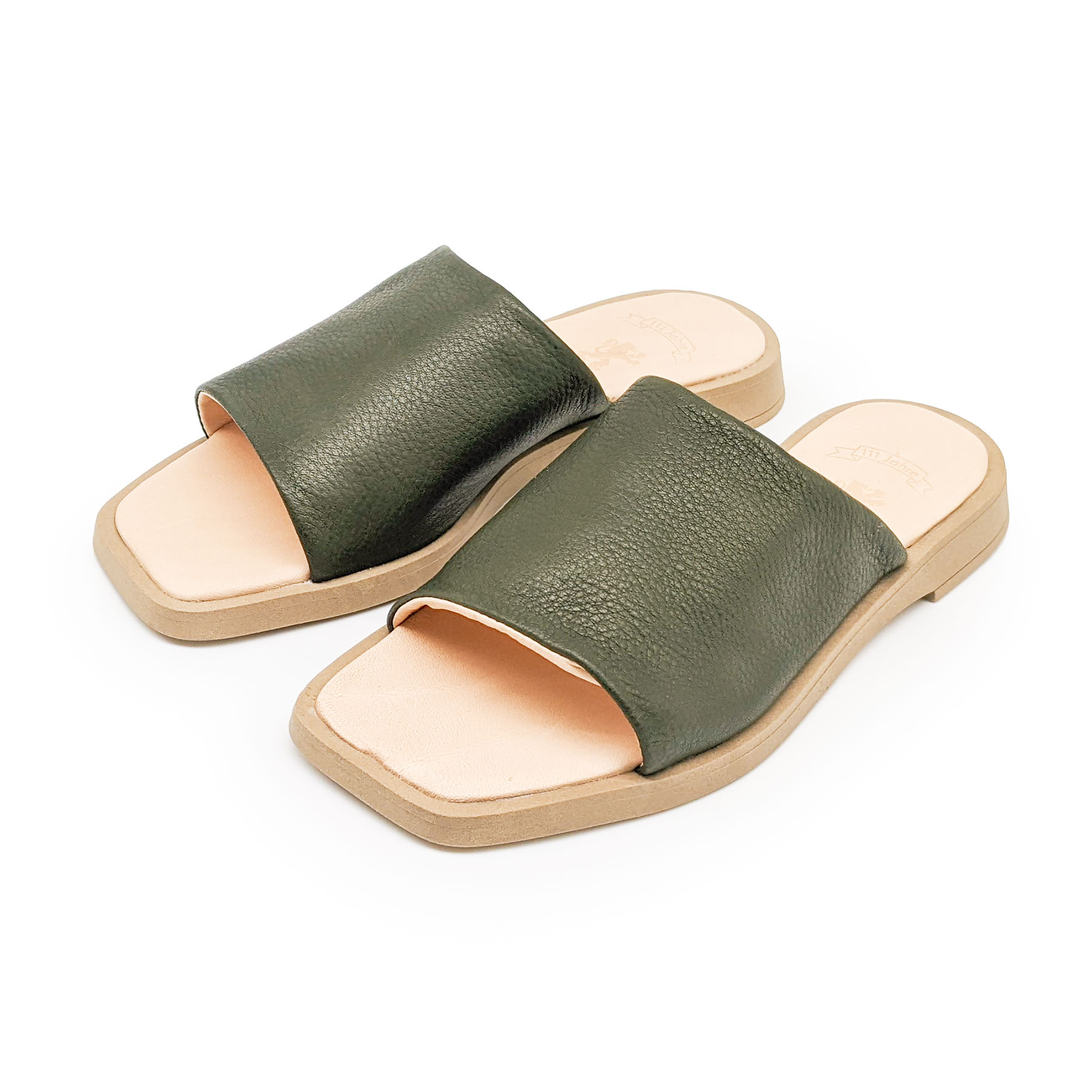 Pantolette aus weichem Bioleder