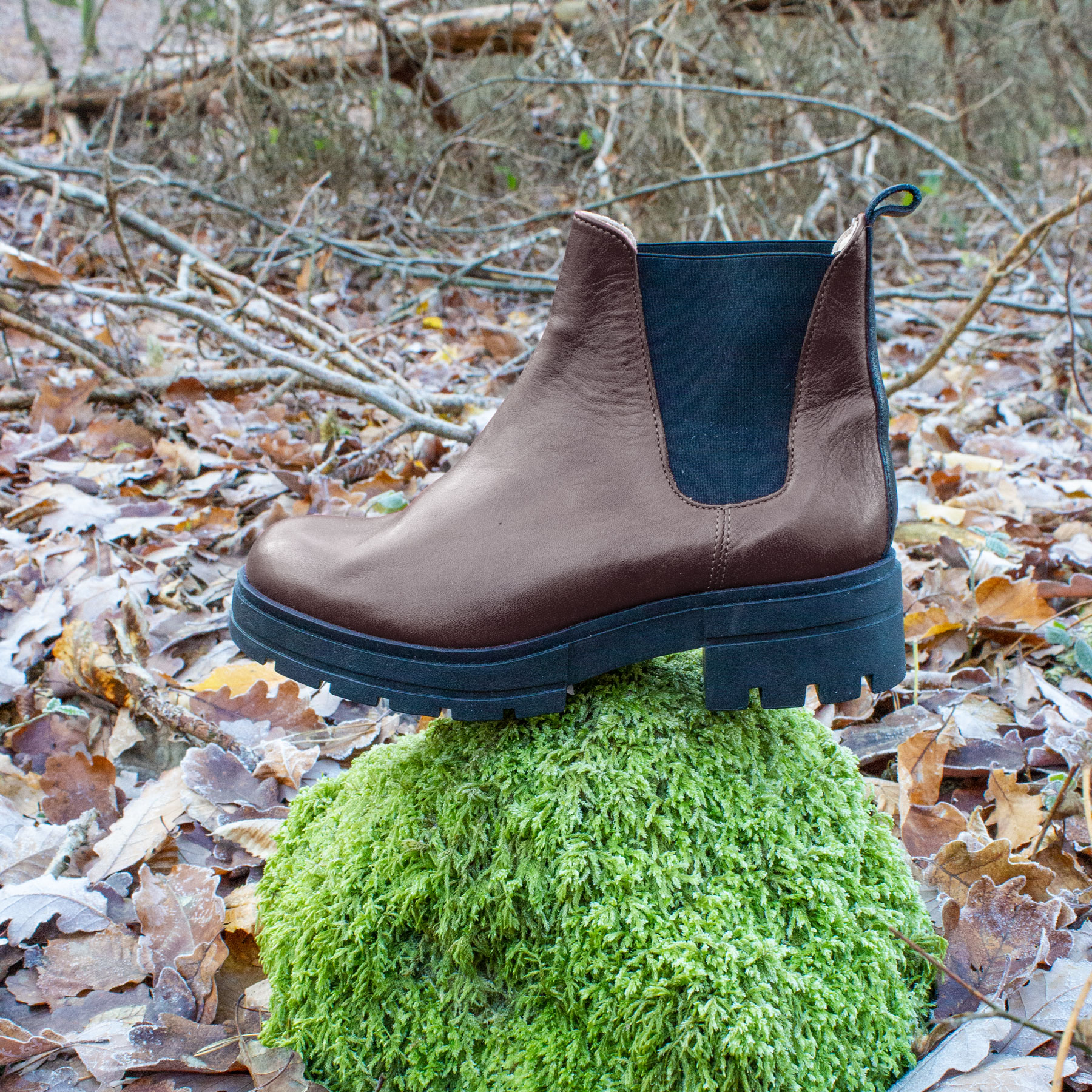 Chunky Boot aus Bioleder